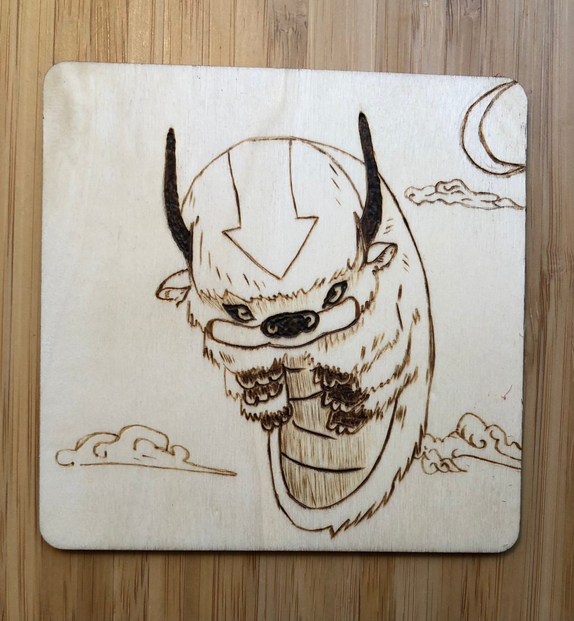 Appa Woodburning Portrait