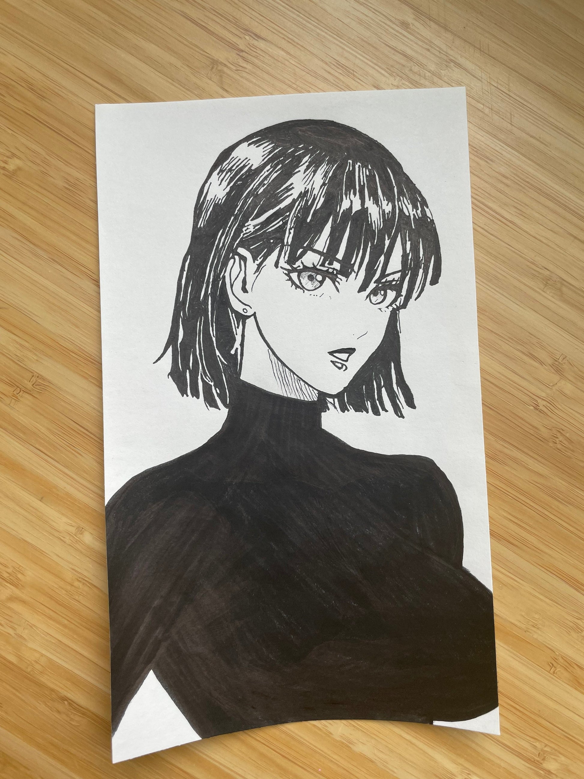 Portrait of Fubuki- One Punch Man – OtakuArtStudiosCo