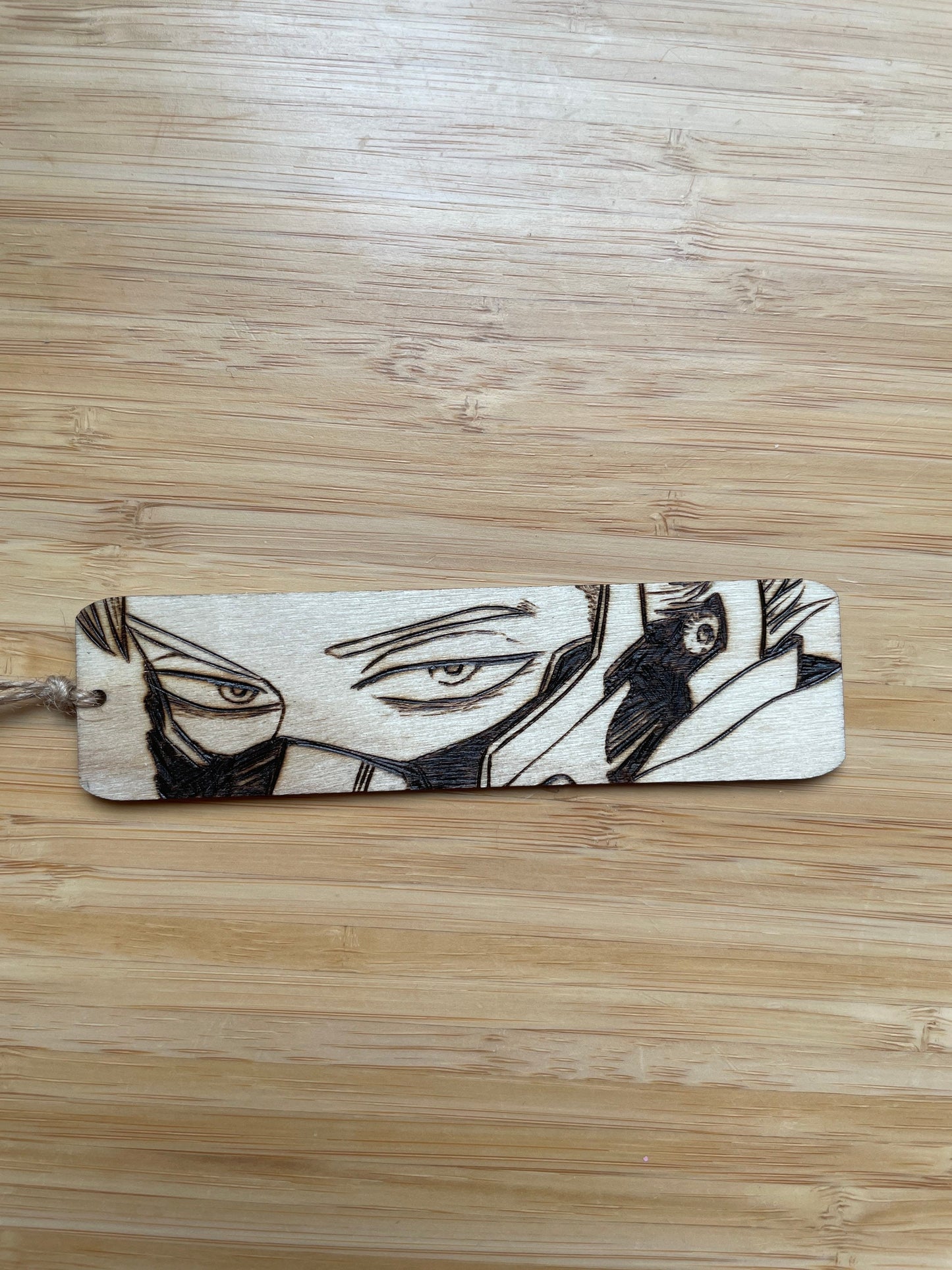 Wood burned Bookmark Mha